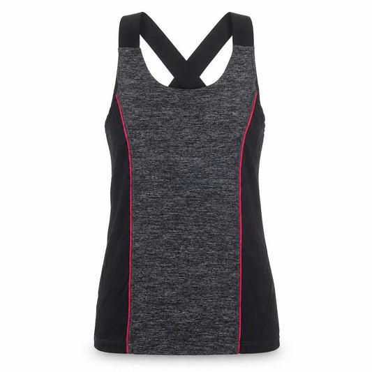 Womens UK Size M Oysho Black Gym & Training Yoga Running & Jogging Tank