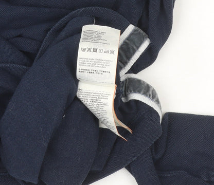 Superdry Men's Blue Cotton Henley Long Sleeve Jumper Size S