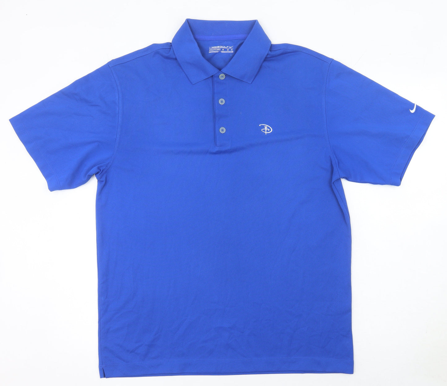 Nike Golf Blue Men's M FitDry Moisture Wicking Polo Shirt