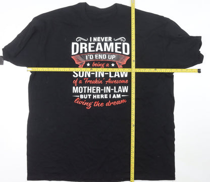 Norsar Apparel Men's Black 4XL Funny Graphic Cotton T-Shirt