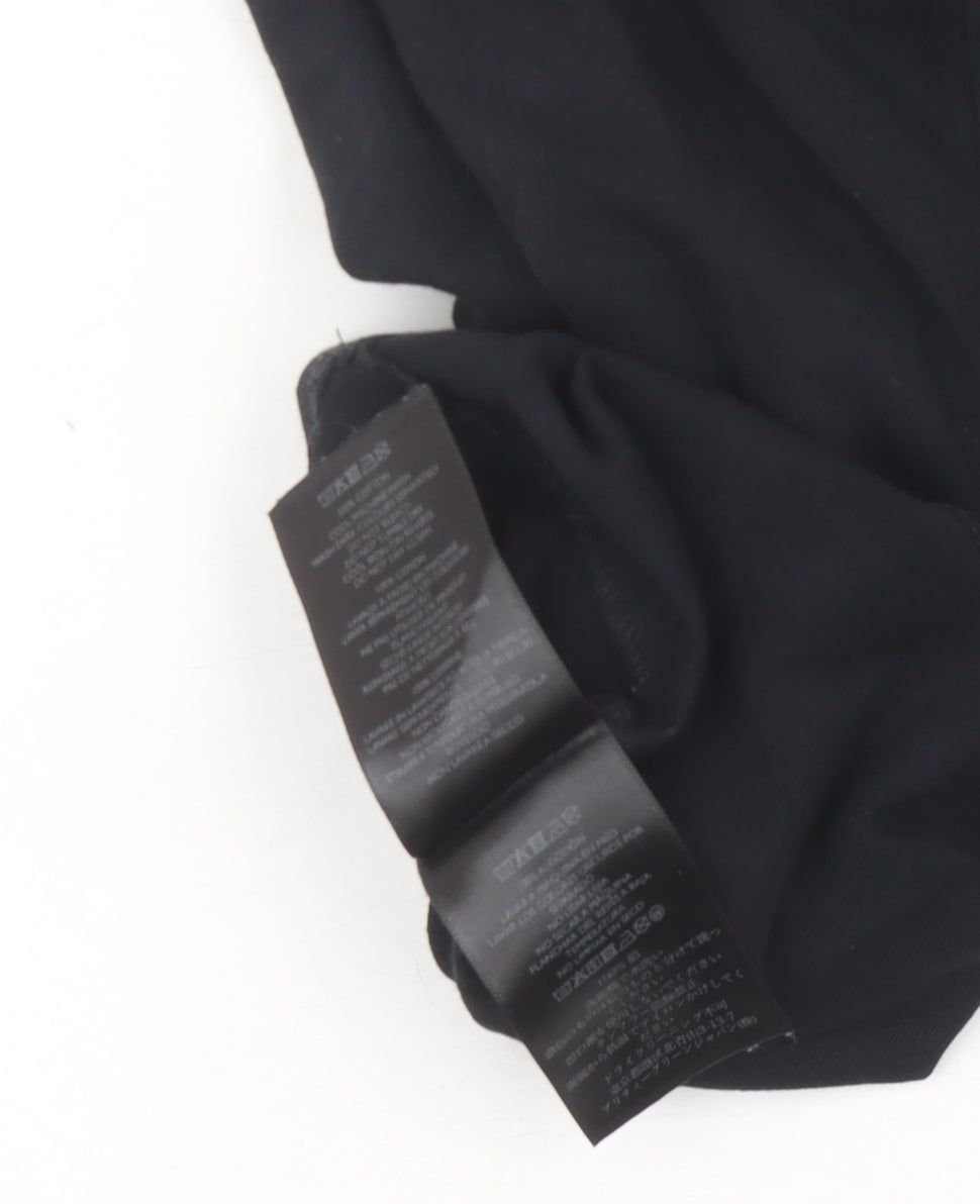 Pretty Green Men's Black Cotton Crew Neck Short Sleeve T-Shirt Size S