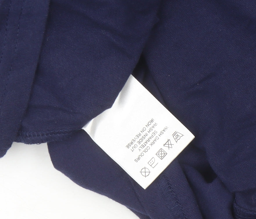 Lambretta Men's Blue Graphic Crew Neck Short Sleeve T-Shirt Size L