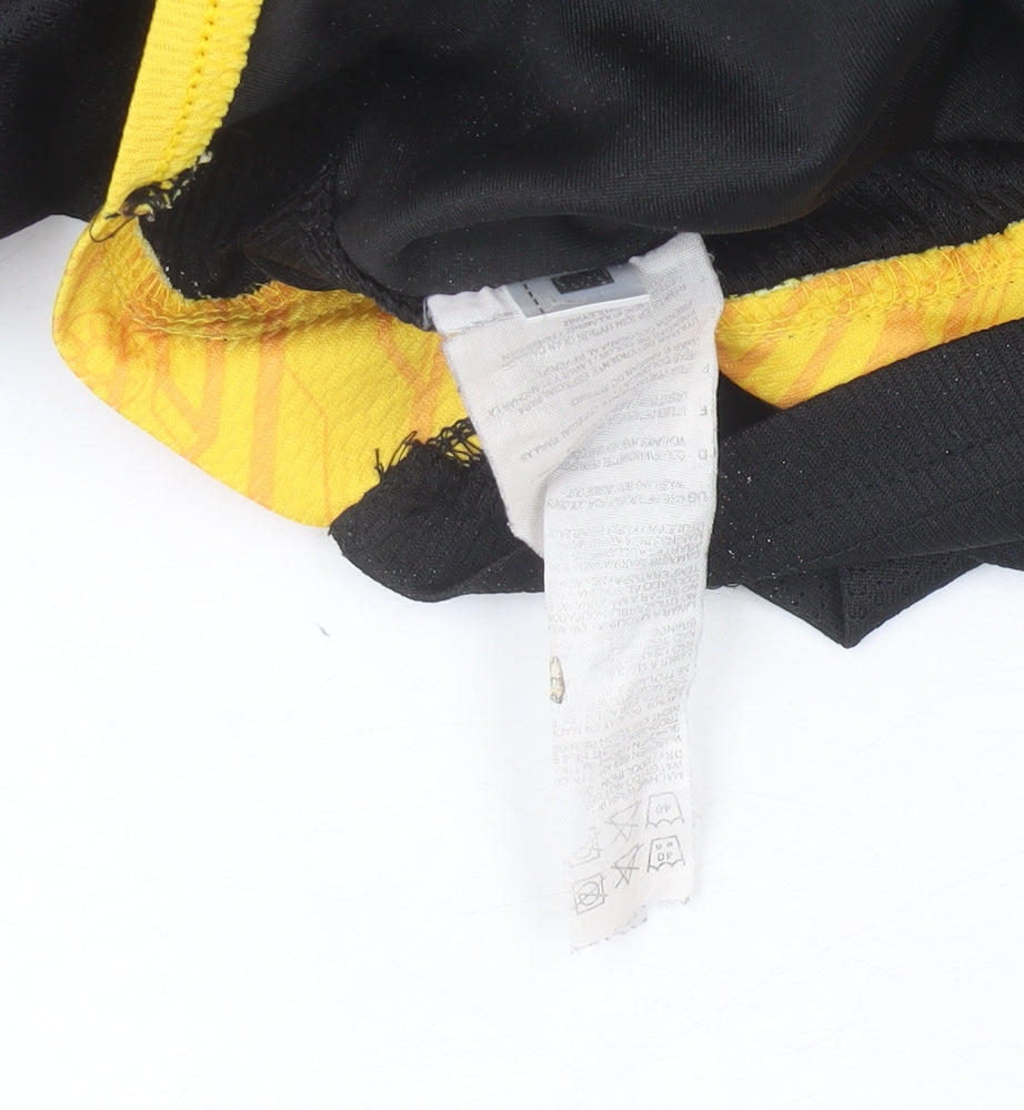 Puma Men’s AEK FC Black Yellow Athletic Football T-Shirt Medium