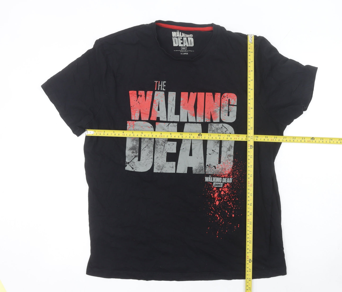 The Walking Dead Men's Black XL Graphic Print T-Shirt