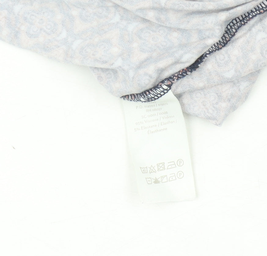 Boden Women’s Multicoloured Geometric Wrap Blouse UK 10