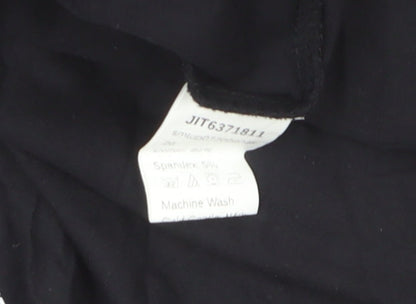 SHEIN Women’s Black Graphic Rose T-Shirt 2XL Regular Fit