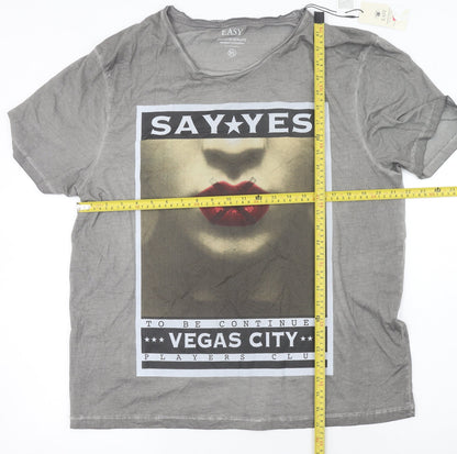 Mens UK Size XL Easy Grey  T-Shirt