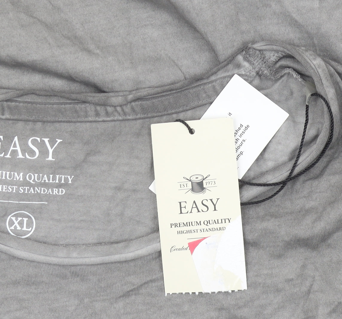 Mens UK Size XL Easy Grey  T-Shirt