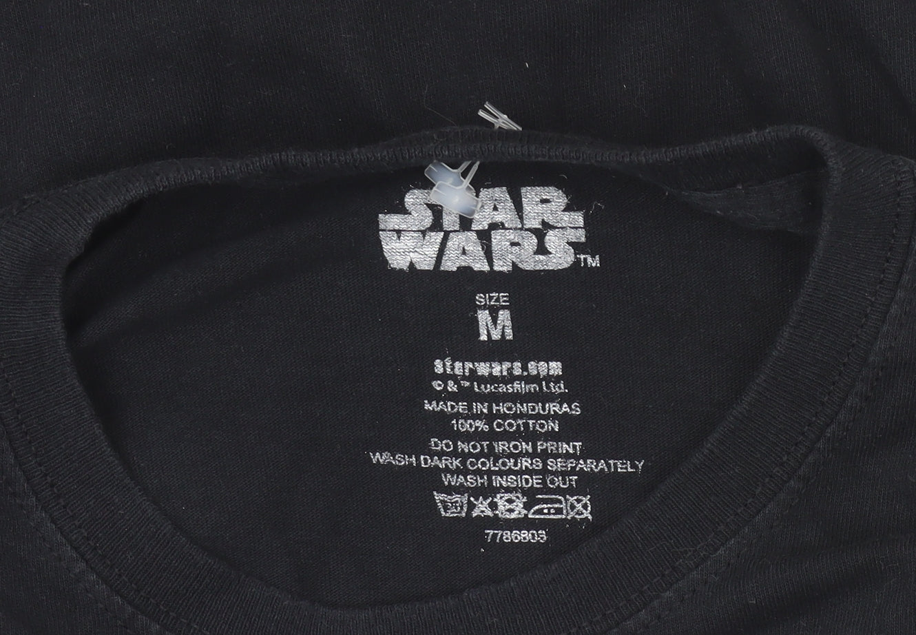 Star Wars Solo Black Graphic T-Shirt Men's Medium Cotton