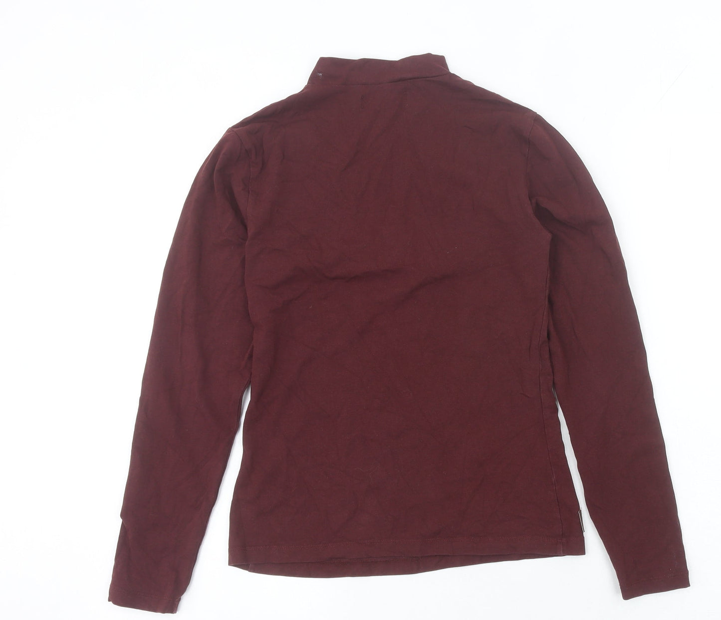 Womens UK Size 10 Unknown Brown Basic T-Shirt