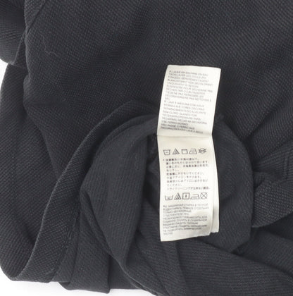 The North Face Men's Black Cotton Polo Shirt Size L Outdoor Casual