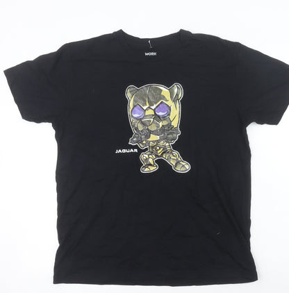 Womens UK Size L Workpoint Black Basic T-Shirt