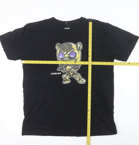 Womens UK Size L Workpoint Black Basic T-Shirt