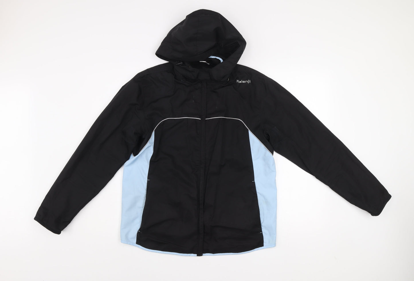 Mens UK Size S Kalenji Black Windbreaker Coat