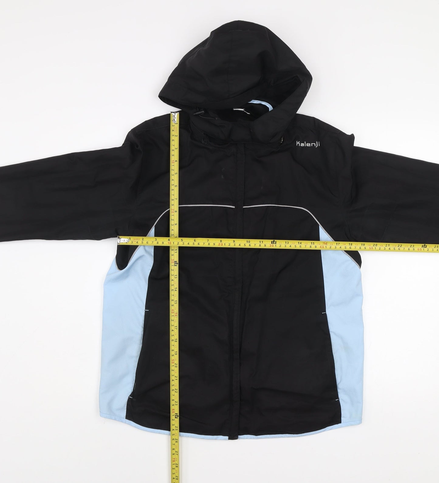 Mens UK Size S Kalenji Black Windbreaker Coat