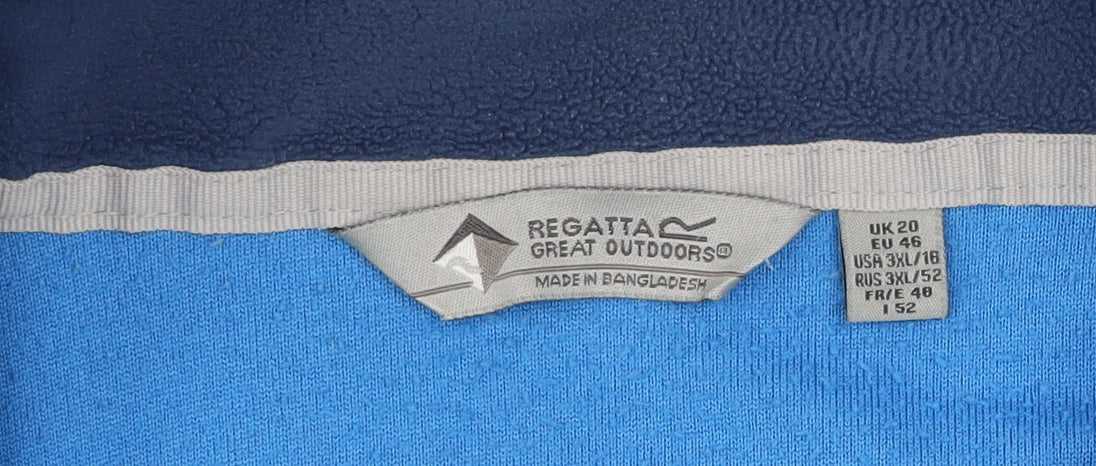 Regatta Great Outdoors Blue Women's Size 20 Fleece Pullover Sweatshirt