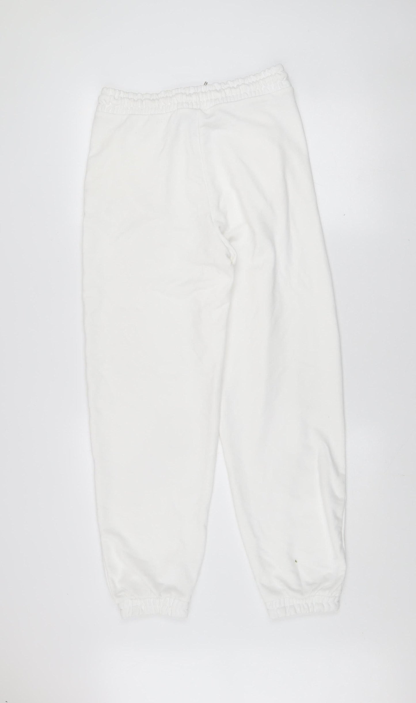 Womens UK Size 14 Stradivarius Relaxed Fit Jogger White Trousers