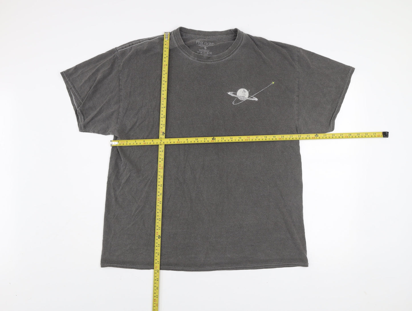 Pink Floyd Men's Grey Graphic Band T-Shirt Size S Crew Neck Cotton