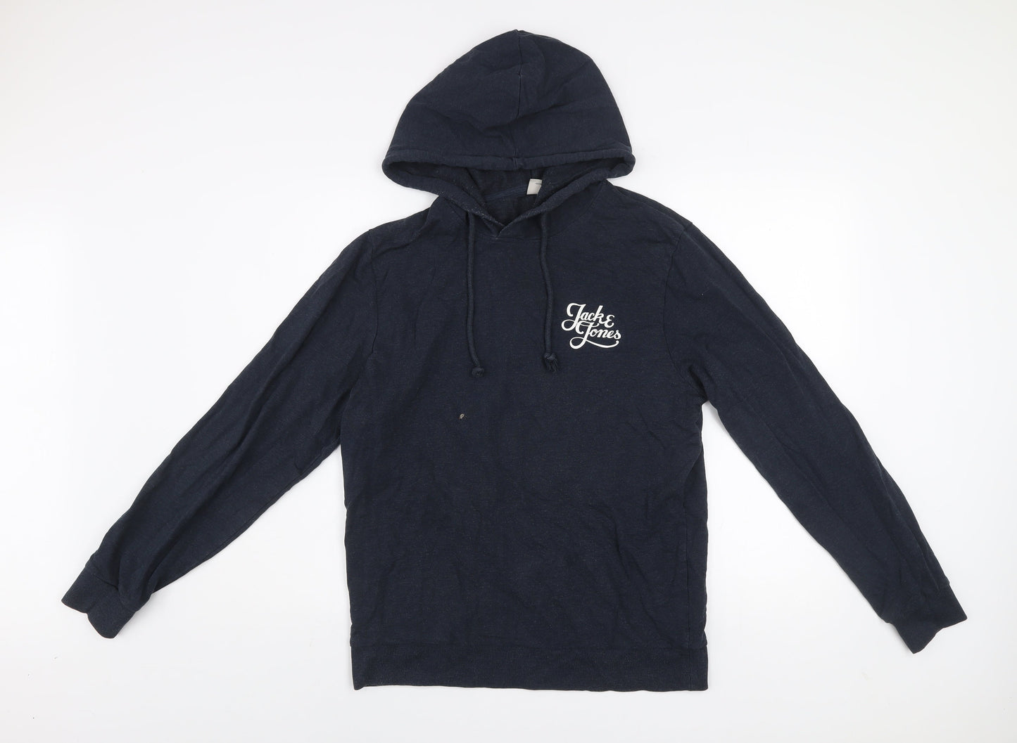 Mens UK Size M JACK & JONES Blue Pullover Hoodie