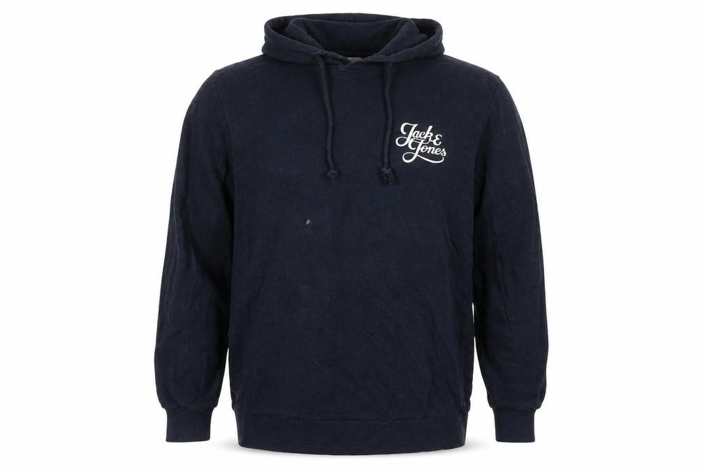 Mens UK Size M JACK & JONES Blue Pullover Hoodie