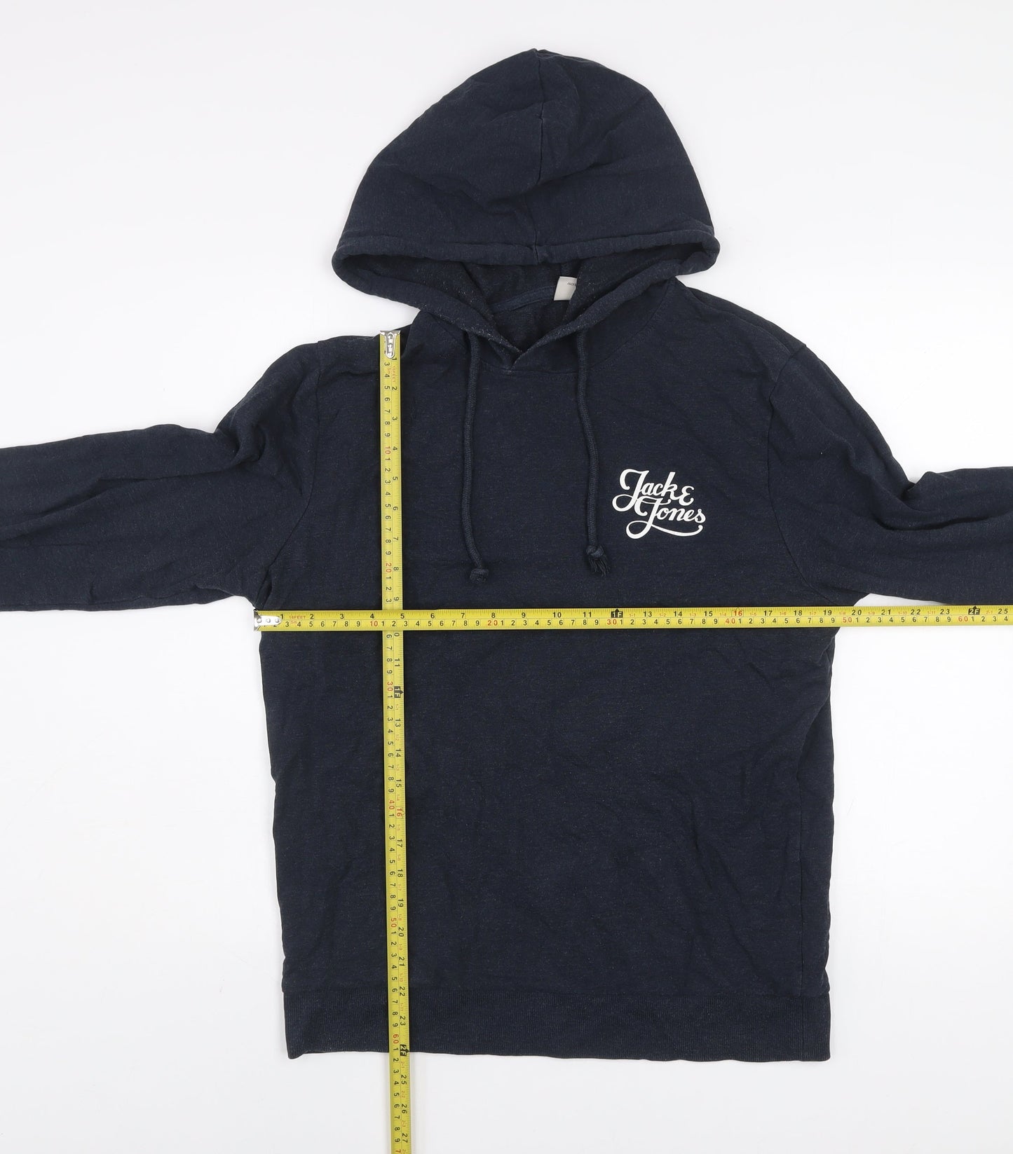 Mens UK Size M JACK & JONES Blue Pullover Hoodie