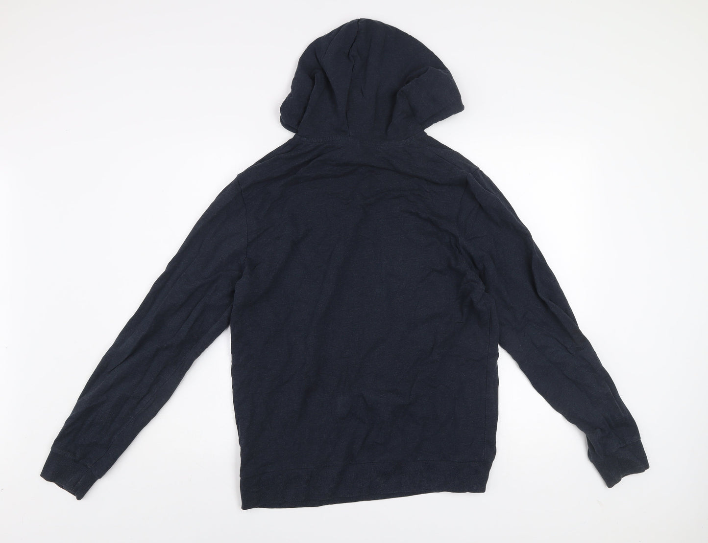 Mens UK Size M JACK & JONES Blue Pullover Hoodie