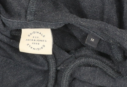 Mens UK Size M JACK & JONES Blue Pullover Hoodie