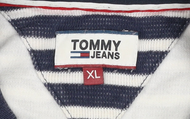 Womens UK Size XL Tommy Jeans Blue Basic T-Shirt