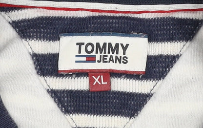 Womens UK Size XL Tommy Jeans Blue Basic T-Shirt