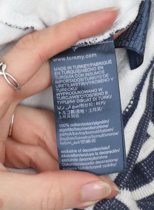 Womens UK Size XL Tommy Jeans Blue Basic T-Shirt