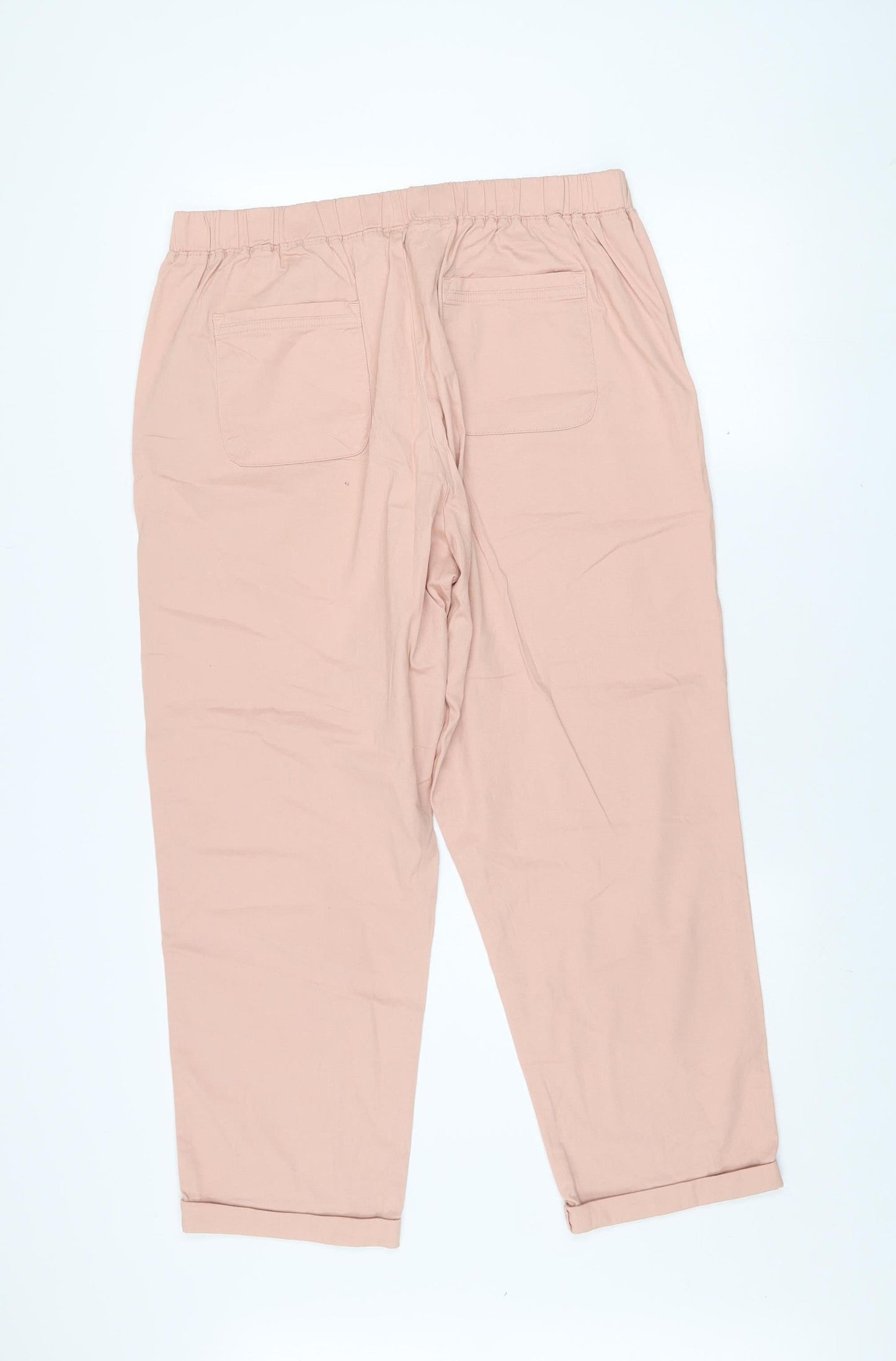 Womens UK Size L Dunnes Regular Fit Cargo Pink Trousers