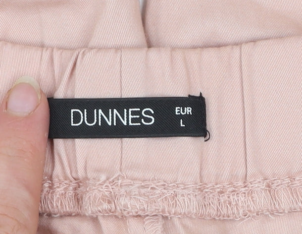 Womens UK Size L Dunnes Regular Fit Cargo Pink Trousers
