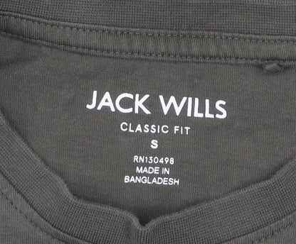 Mens UK Size S Jack Wills Green  T-Shirt