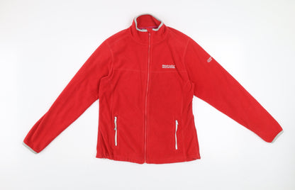 Womens UK Size 10 Regatta Red Full Zip Sweatshirt
