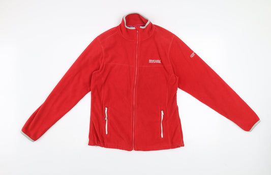 Womens UK Size 10 Regatta Red Full Zip Sweatshirt