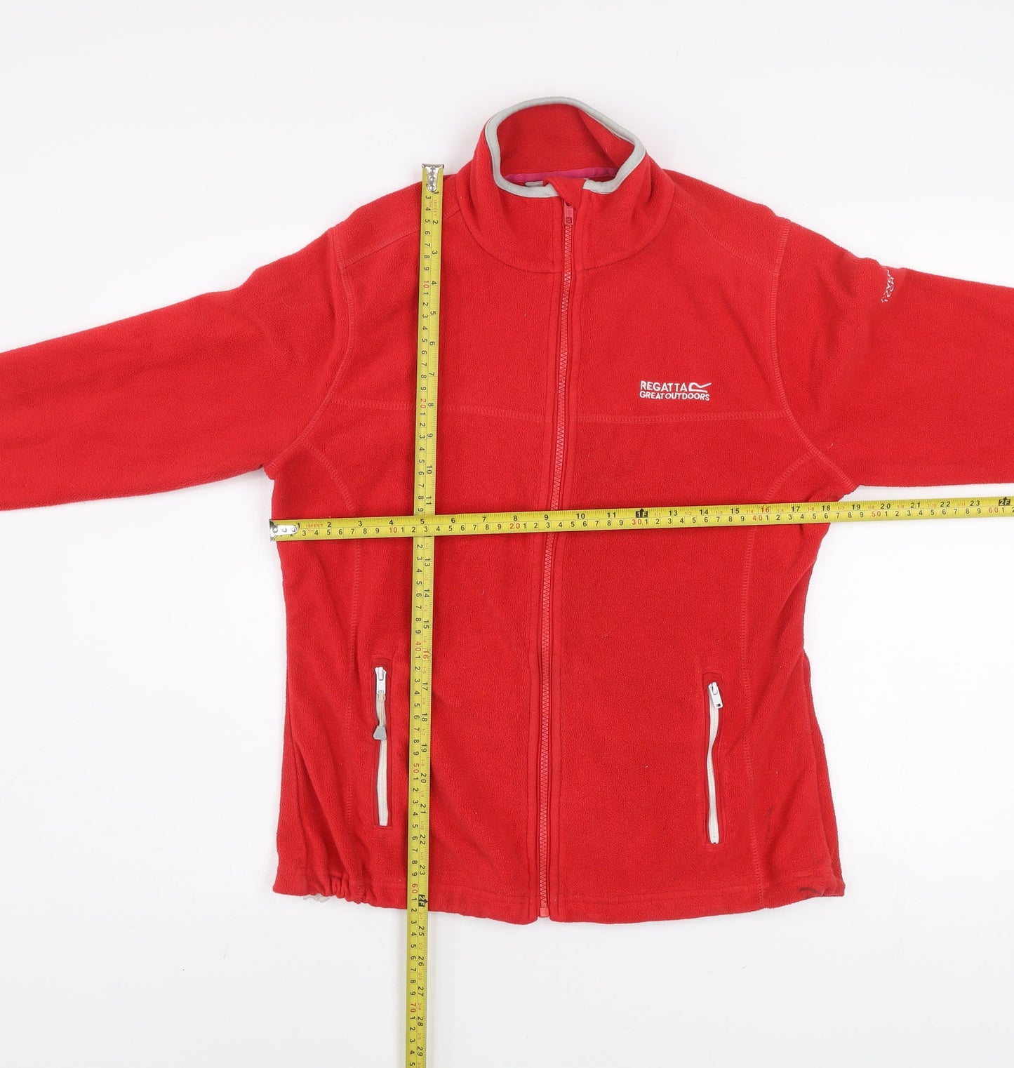 Womens UK Size 10 Regatta Red Full Zip Sweatshirt