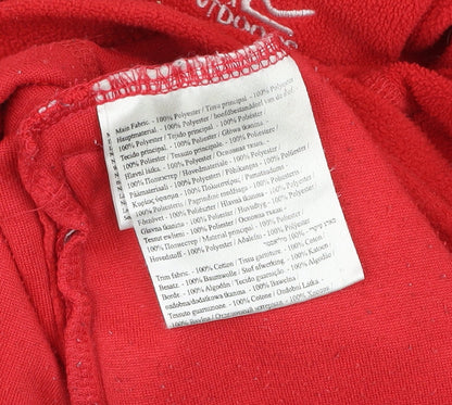 Womens UK Size 10 Regatta Red Full Zip Sweatshirt