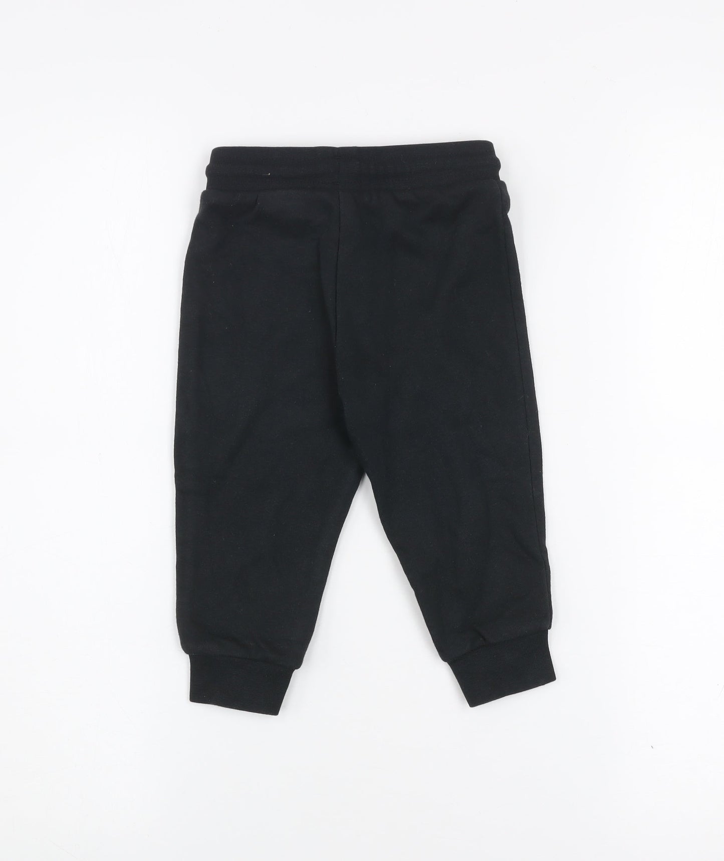 Adidas Unisex Baby Black Jogger Sweatpants 12-18 Months Cotton Blend