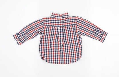 Tommy Hilfiger Baby Unisex Multicoloured Check Cotton Button-Up Shirt 12M