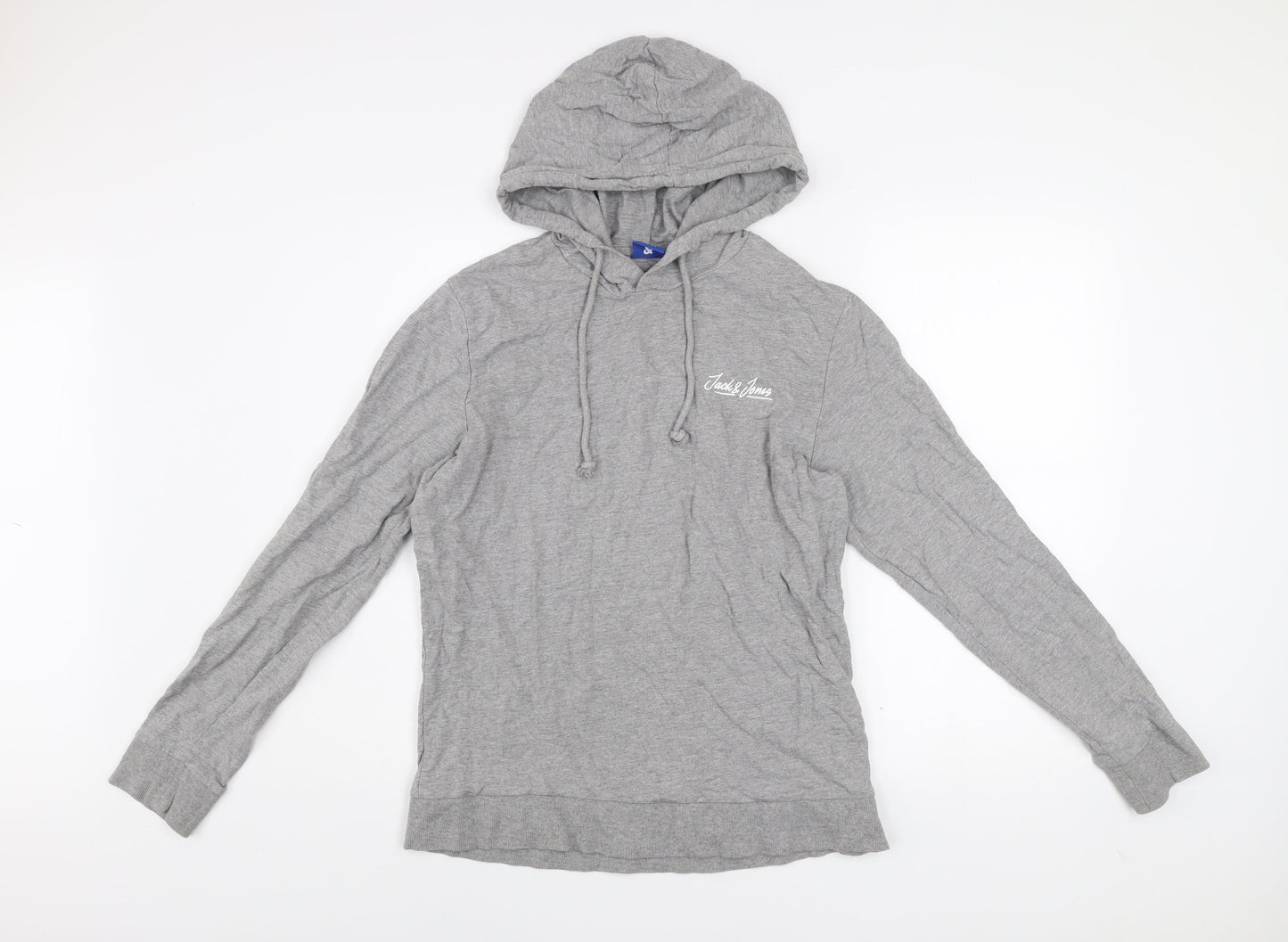 Mens UK Size M JACK & JONES Grey Pullover Hoodie