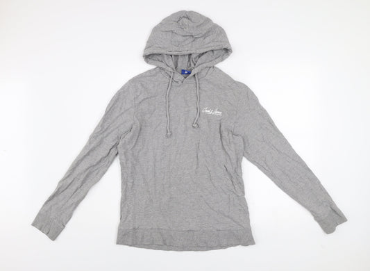 Mens UK Size M JACK & JONES Grey Pullover Hoodie