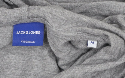 Mens UK Size M JACK & JONES Grey Pullover Hoodie