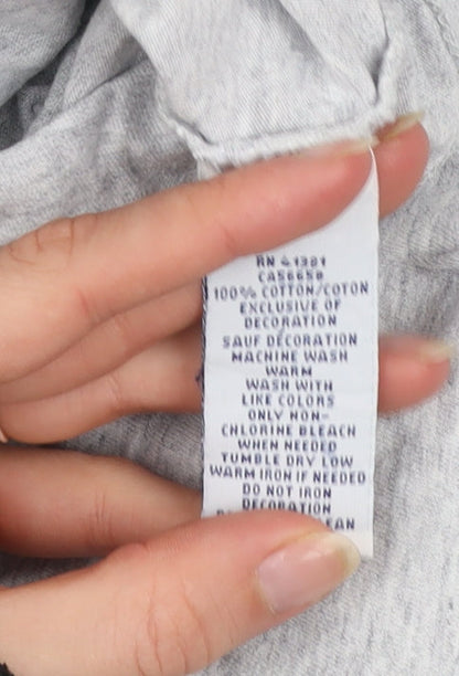 Ralph Lauren Men's Grey V-Neck Cotton T-Shirt Size L