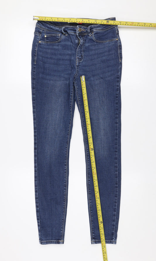 Next Women Blue Mid Rise Power Stretch Jegging Jeans Size 10R