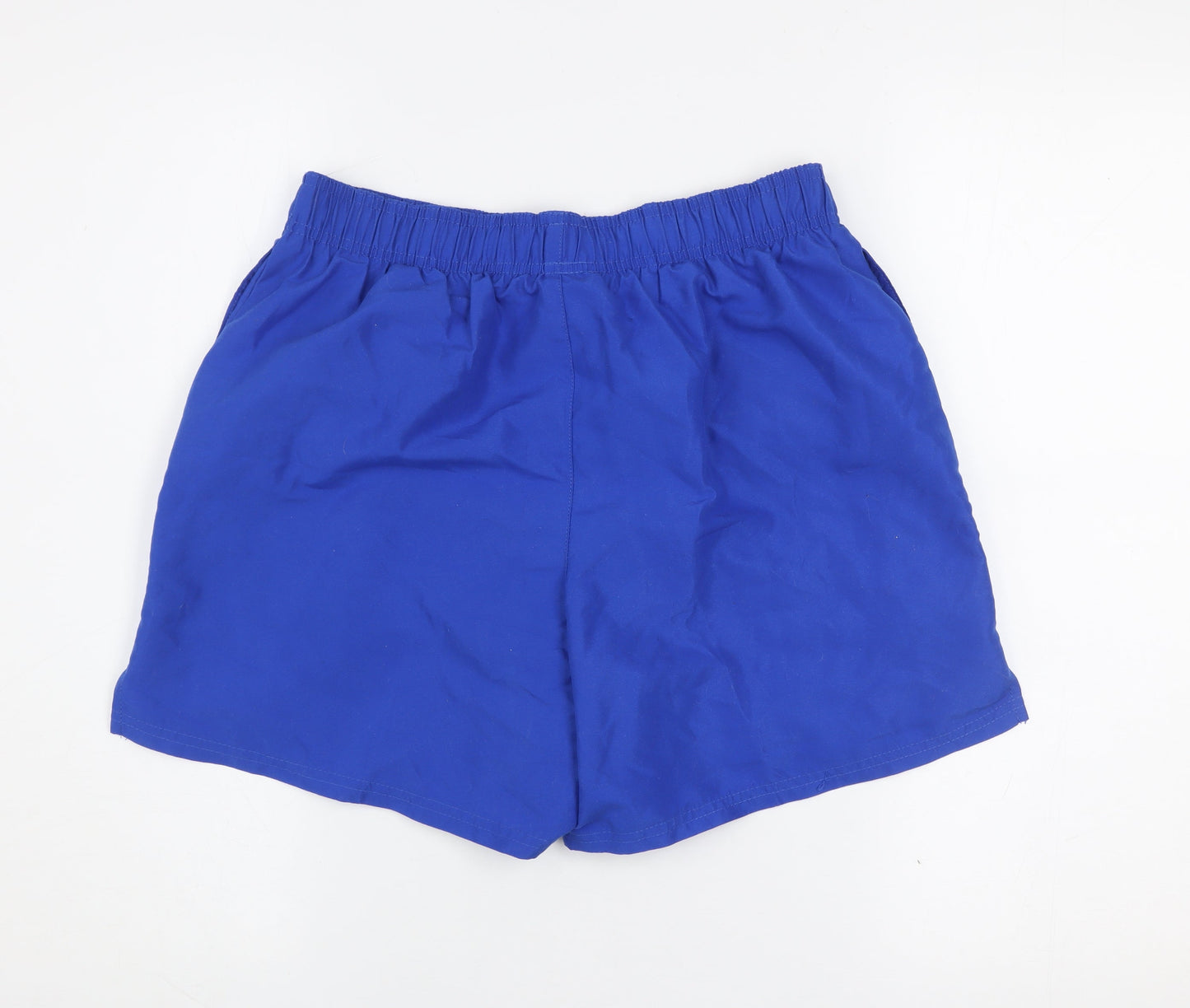 Nike Men's Blue Athletic Shorts M Polyester Elastic Waist Quick Dry