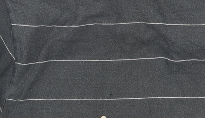 Ralph Lauren Men's Black Striped Cotton Polo Shirt Size M