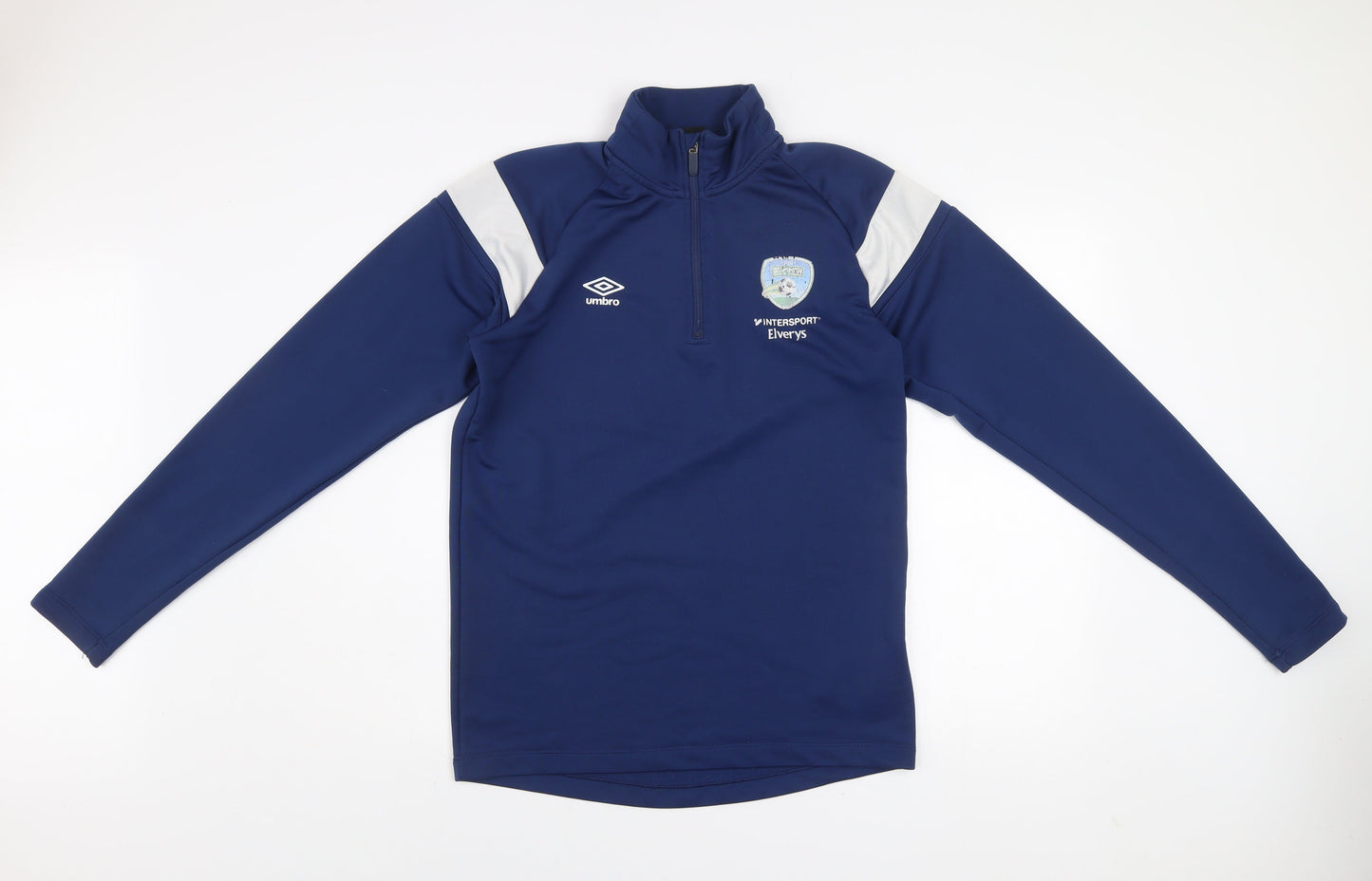 Umbro Men’s Blue 1/4 Zip Sports Training Sweatshirt M