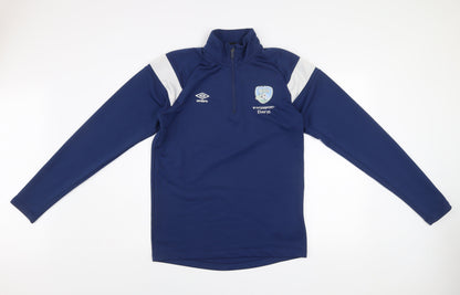 Umbro Men’s Blue 1/4 Zip Sports Training Sweatshirt M
