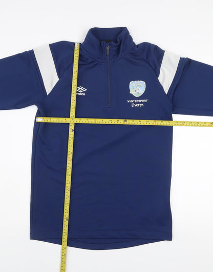 Umbro Men’s Blue 1/4 Zip Sports Training Sweatshirt M