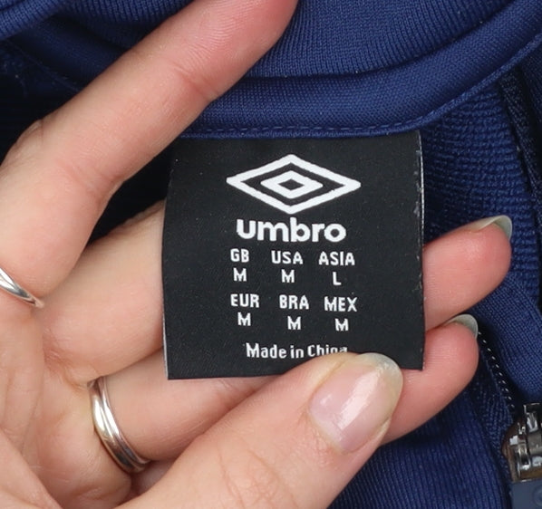 Umbro Men’s Blue 1/4 Zip Sports Training Sweatshirt M